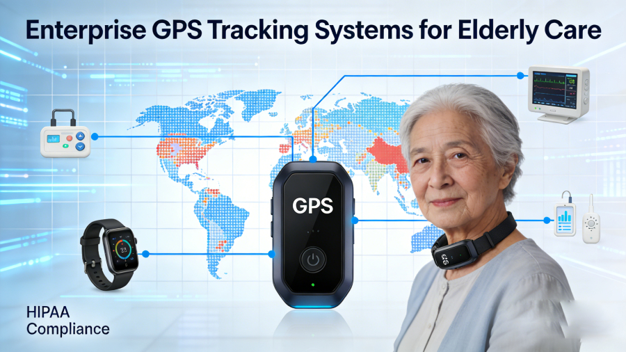 Elderly GPS tracking system architecture with real-time monitoring and AI integration for senior care