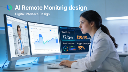 AI-powered wearable monitoring devices used in remote patient monitoring including smart healthcare monitoring systems