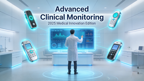 Remote patient monitoring devices including blood pressure monitors, glucose monitoring systems, pulse oximeters, smart weight scales, and ECG monitors used in RPM programs.