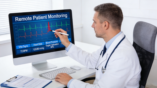 Remote Patient Monitoring for chronic diseases such as diabetes, heart failure, hypertension, and COPD with continuous health data tracking.