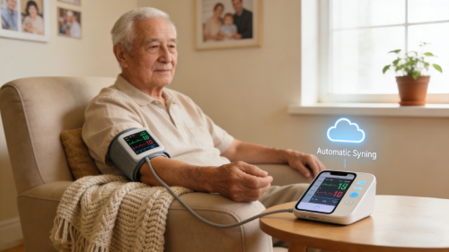 Remote patient monitoring workflow example showing patient enrollment, device setup, daily data transmission, alert management, and clinical review.