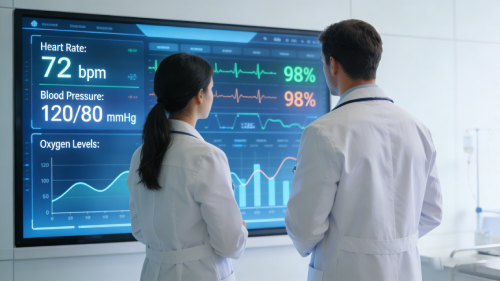Common Remote Patient Monitoring (RPM) devices including blood pressure monitors, glucose meters, and wearable health trackers used in telehealth programs.