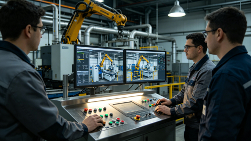 Remote monitoring system architecture diagram with IoT sensors, cloud platform, and real-time data flow