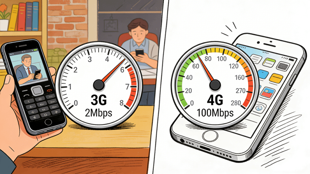 4g Comparison with 3G
