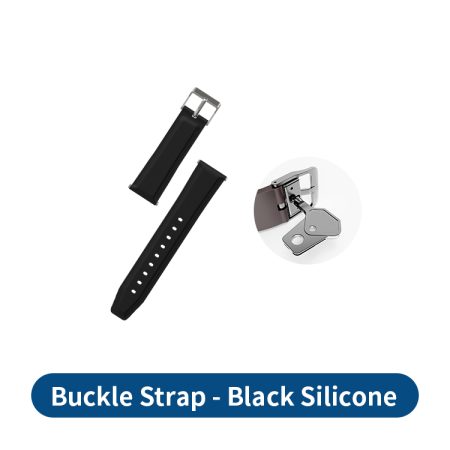 Buckle Strap - Black Silicone